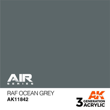 AK Interactive AK11842 Air Series RAF Ocean Grey Acrylic Paint 17ml 3rd Generation